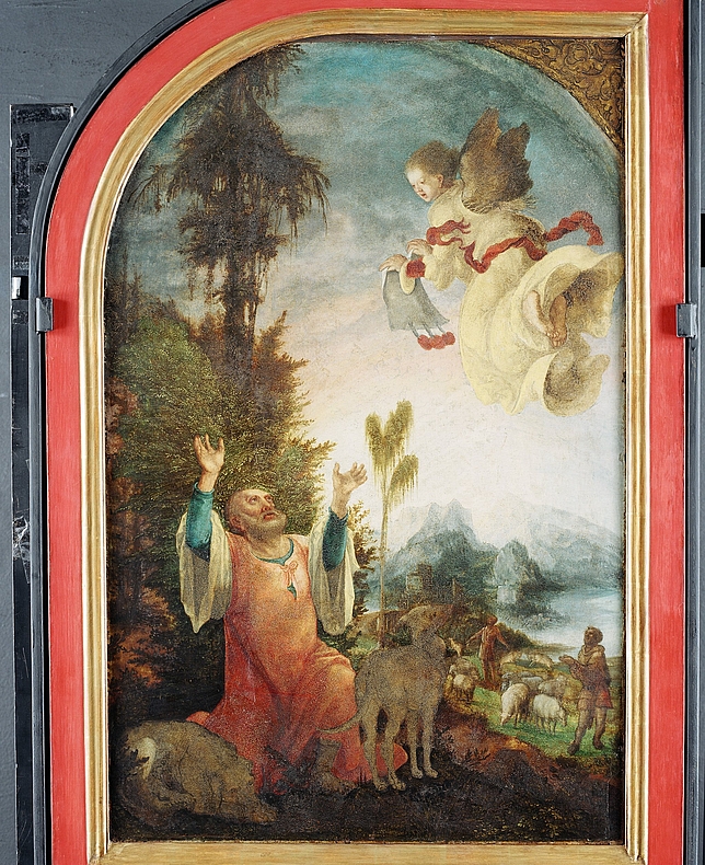 St. Annenaltar, Feldkirch, Dom St. Nikolaus, Verkündigung an Joachim