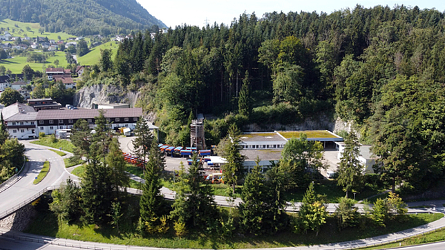 Panoramafoto der Vorbereitungsarbeiten in der Felsenau