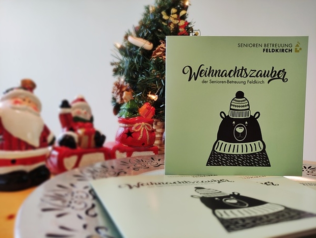 Ein Foto der selbstproduzierten Weihnachts-CD der Senioren-Betreuung Feldkirch.