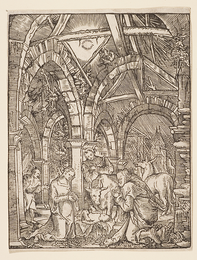 Wolf Huber, Geburt Christi, Holzschnitt um 1512/13