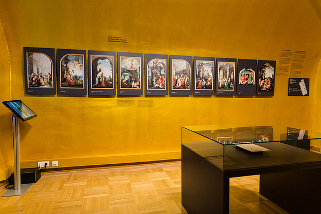 Ausstellungsraum der Ausstellung zu Wolf Huber im Palais Liechtenstein