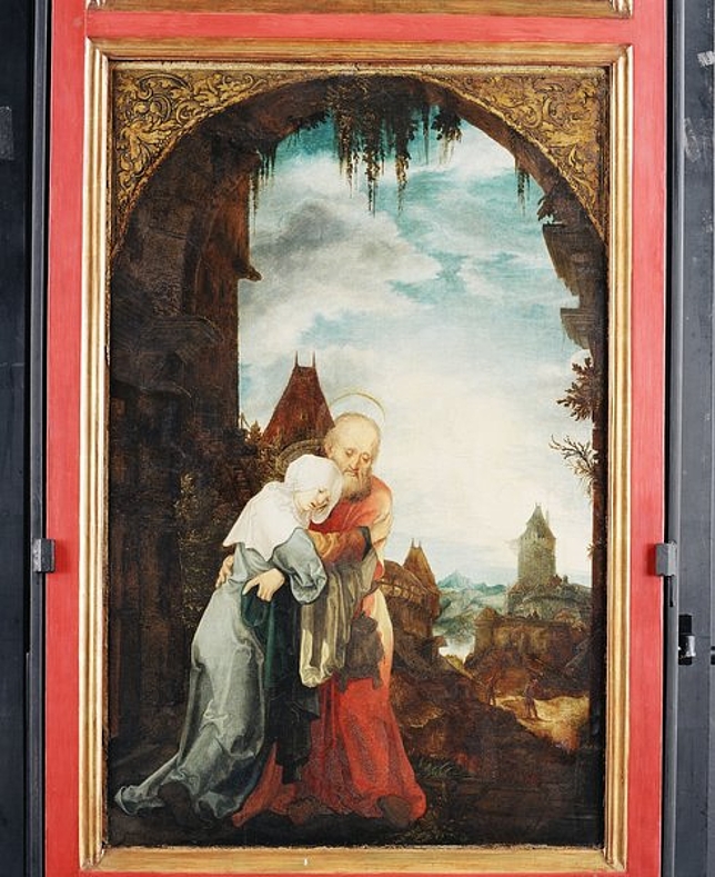 Anna und Joachim, Seitenflügel, Annenaltar