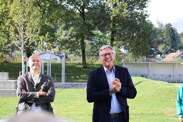 Bürgermeister Wolfgang Matt und Direktor Gerold Zangerl