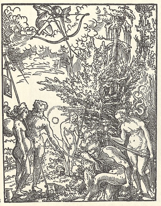 Wolf Huber, Der Traum des Paris, Holzschnitt um 1518