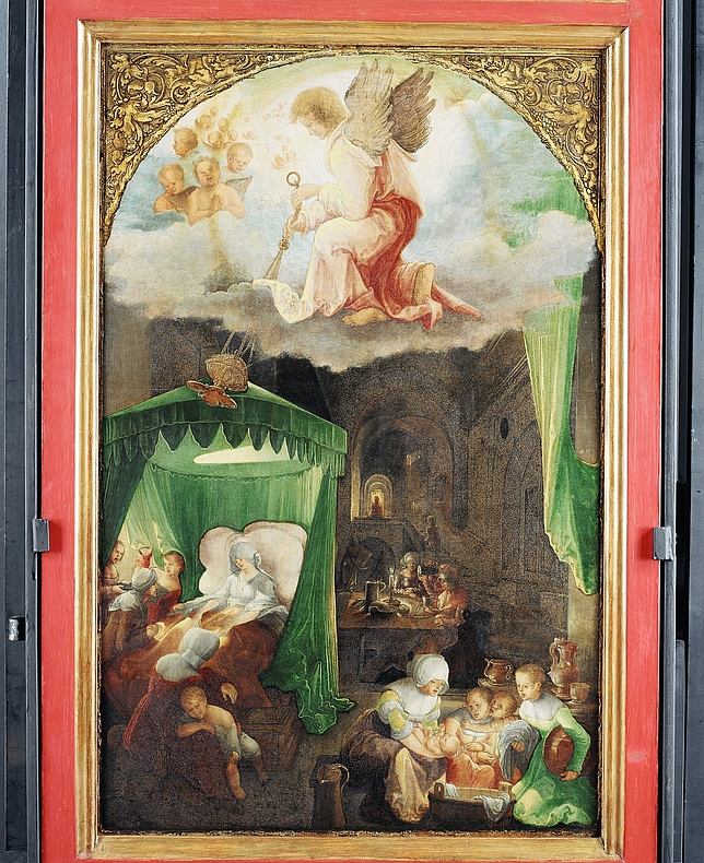 St. Annenaltar, Feldkirch, Dom St. Nikolaus, Geburt der Maria