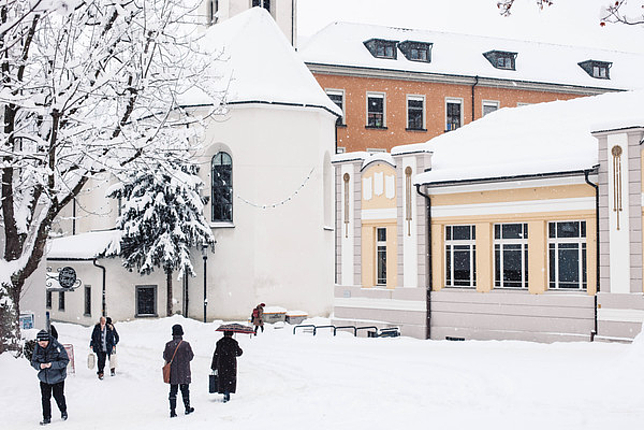 Die Feldkircher Innenstadt im Winter