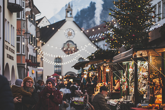 Weihnachtsmarkt in der Feldkircher Innenstadt 